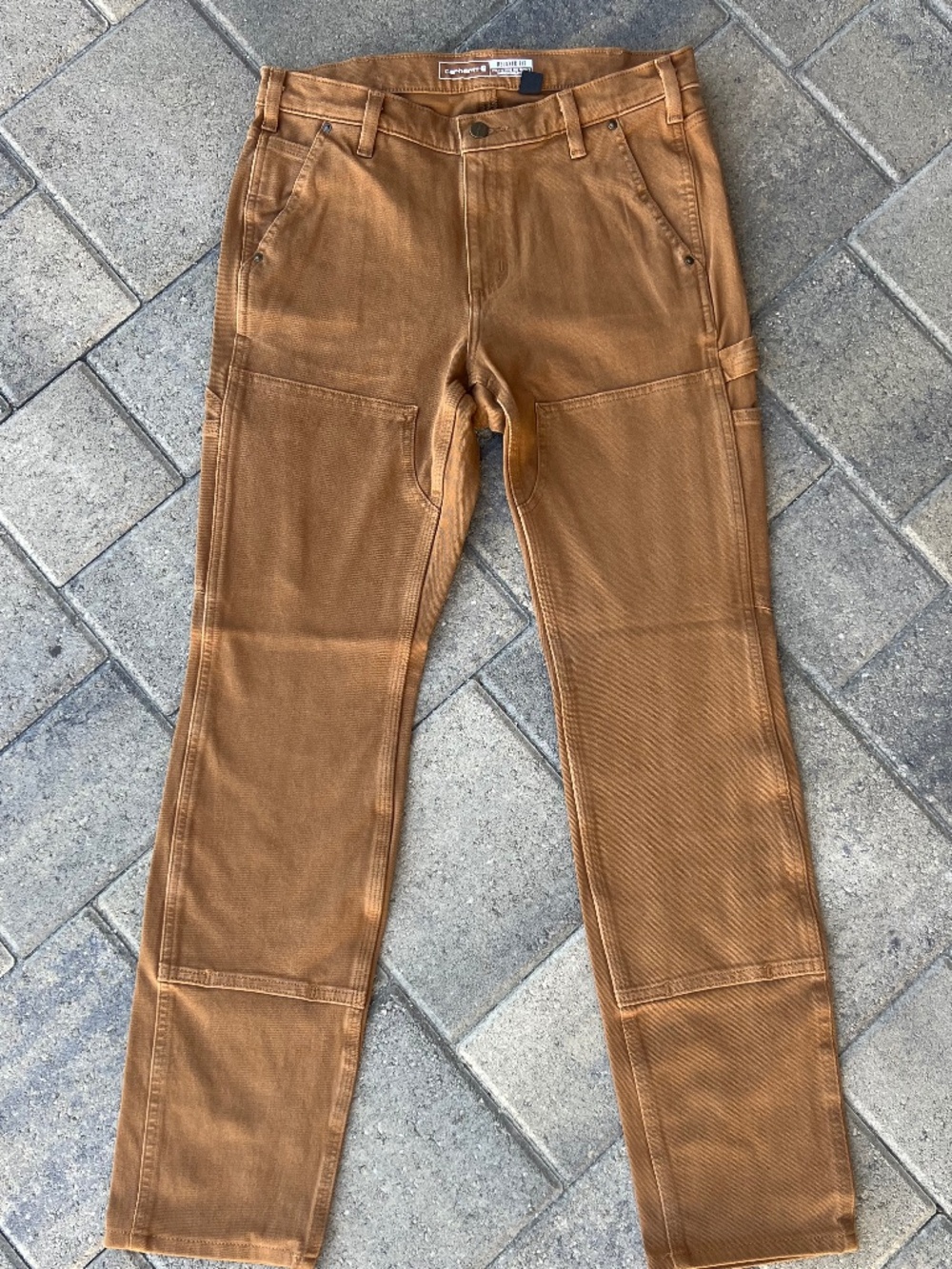 Carhartt womens pants 10 tall Double front relaxed Utility Straight Leg $75 NWT